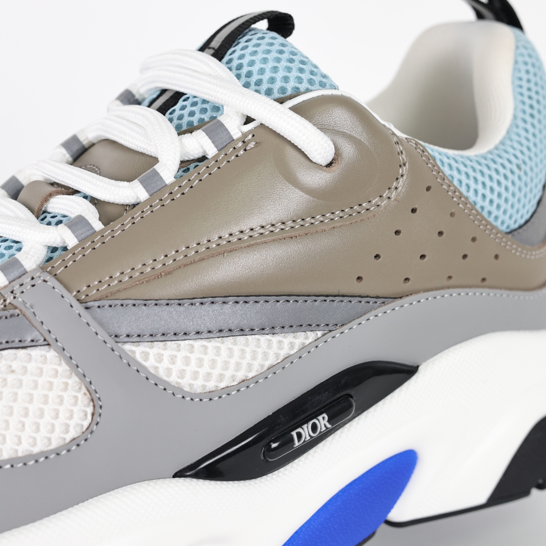 Dior 迪奥B22 男款慢跑时装运动鞋 “灰蓝27”