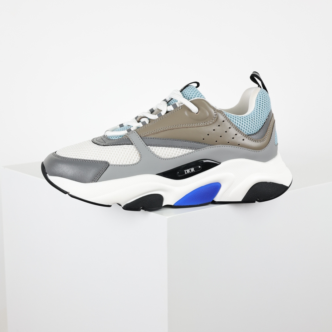 Dior 迪奥B22 男款慢跑时装运动鞋 “灰蓝27”