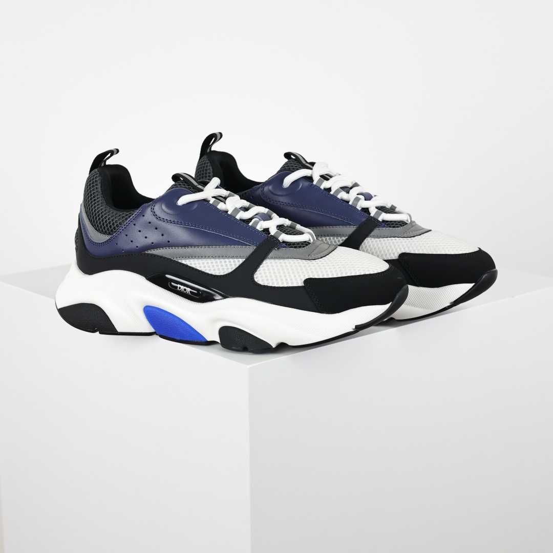 Dior 迪奥B22 男款慢跑时装运动鞋 “黑蓝20”