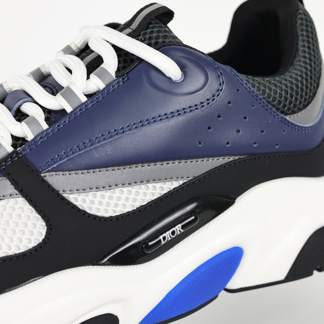 Dior 迪奥B22 男款慢跑时装运动鞋 “黑蓝20”