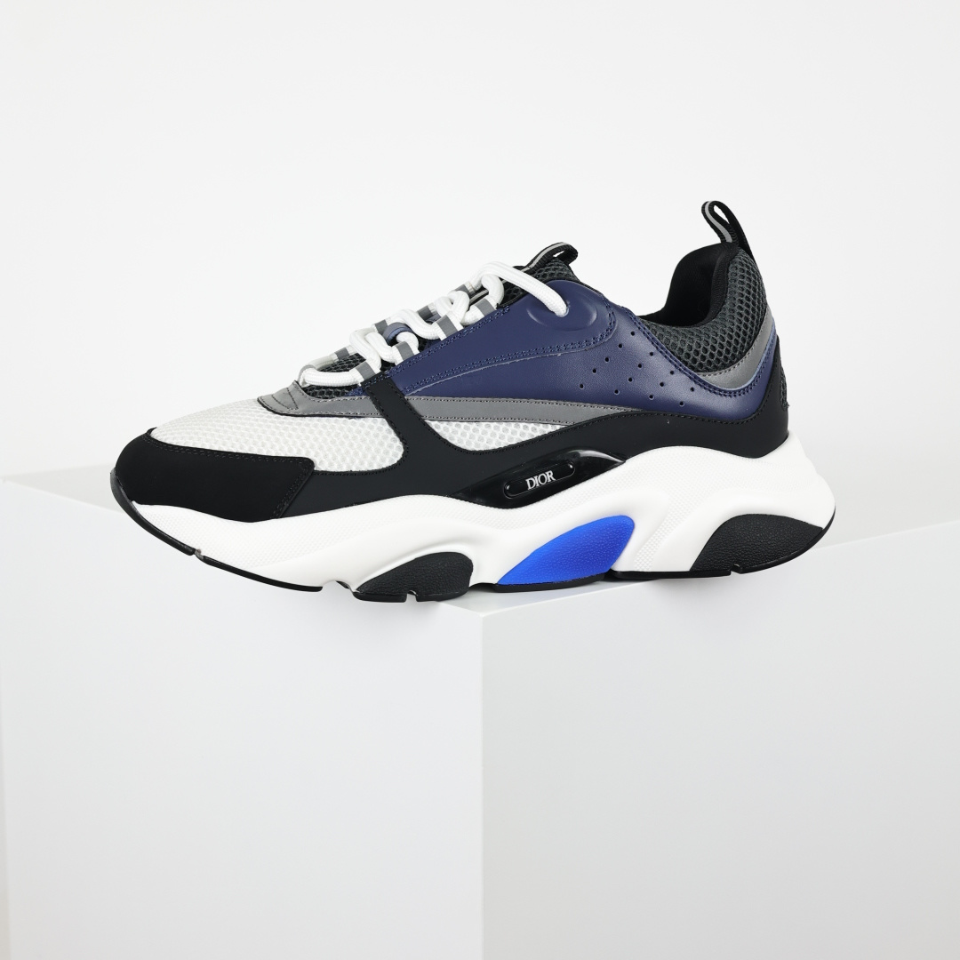 Dior 迪奥B22 男款慢跑时装运动鞋 “黑蓝20”