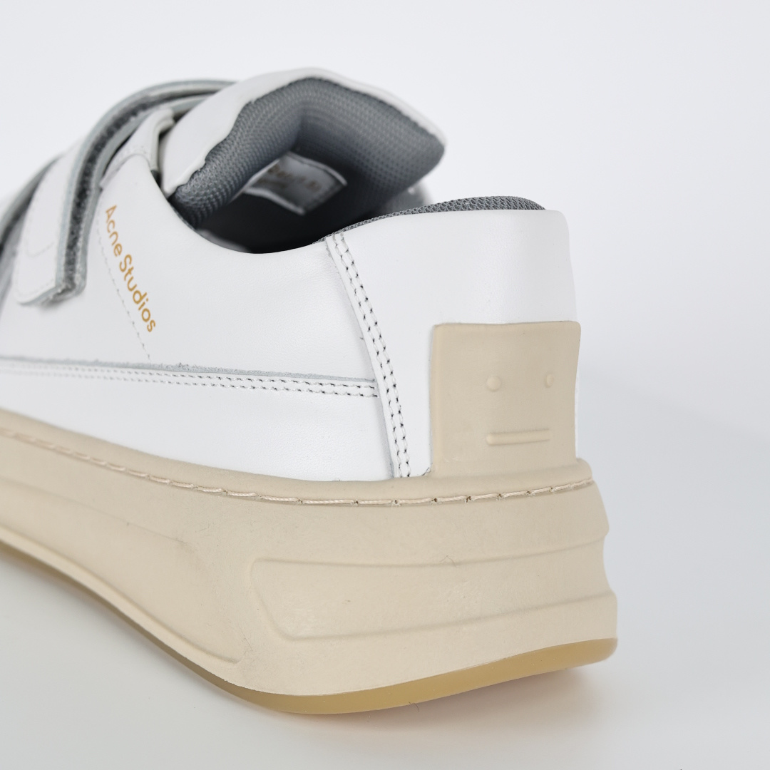 380 海淘专供版 Acne Studios 魔术贴 低帮休闲小白鞋