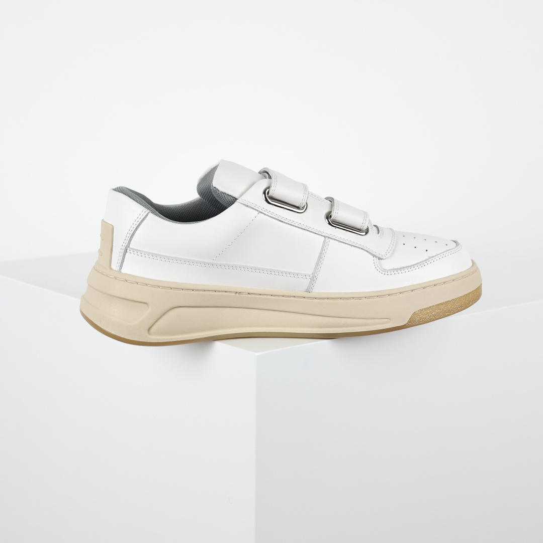 380 海淘专供版 Acne Studios 魔术贴 低帮休闲小白鞋