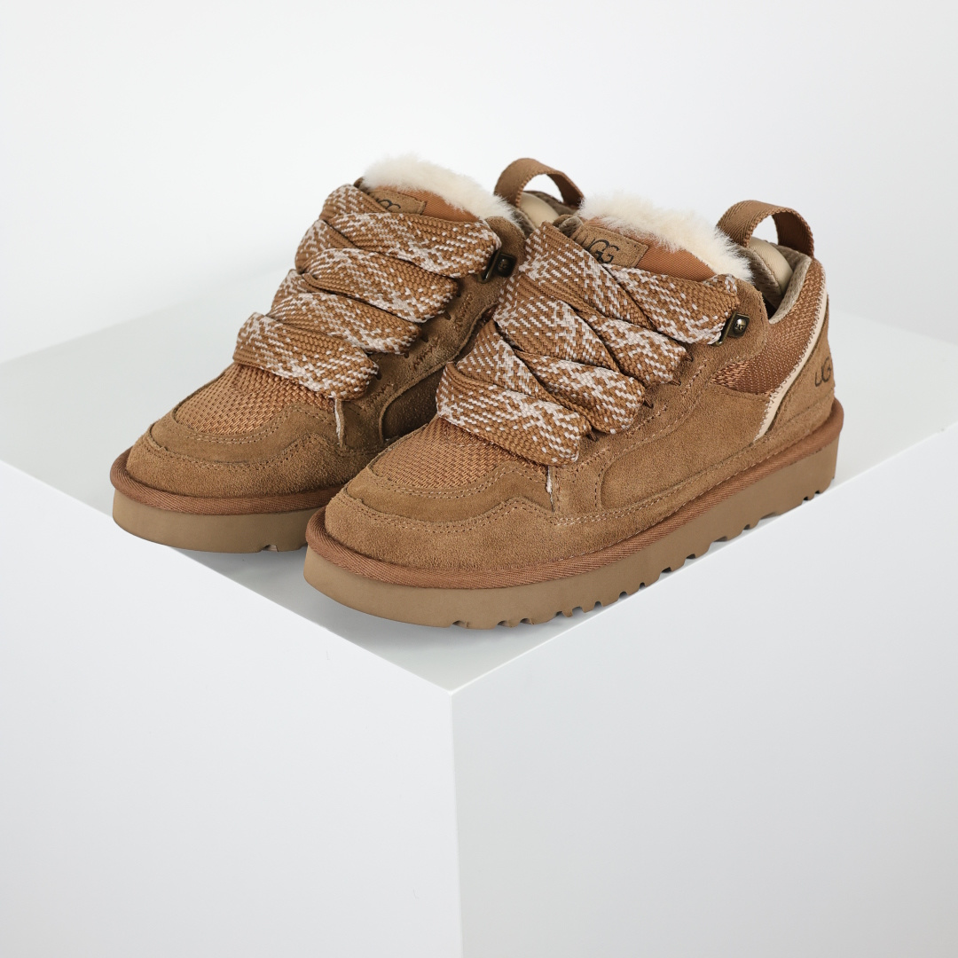 330 X1全网最齐ugg130个配色市面顶级版本 25新款UGG梅尔低帮 面包鞋栗色 雪地靴