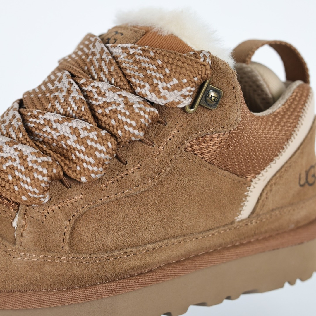 330 X1全网最齐ugg130个配色市面顶级版本 25新款UGG梅尔低帮 面包鞋栗色 雪地靴