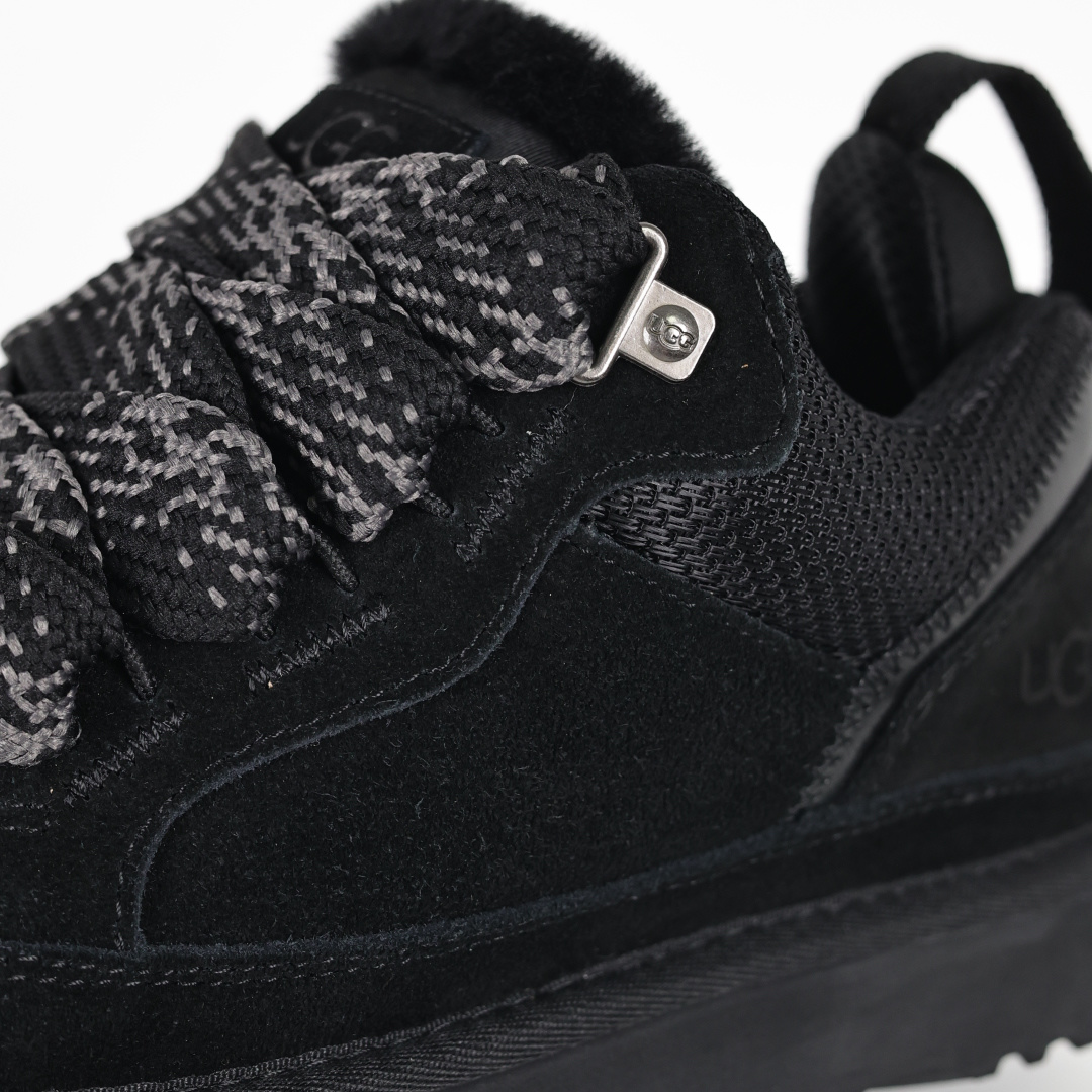 330 X1全网最齐ugg130个配色市面顶级版本 25新款UGG梅尔低帮 面包鞋黑色 雪地靴