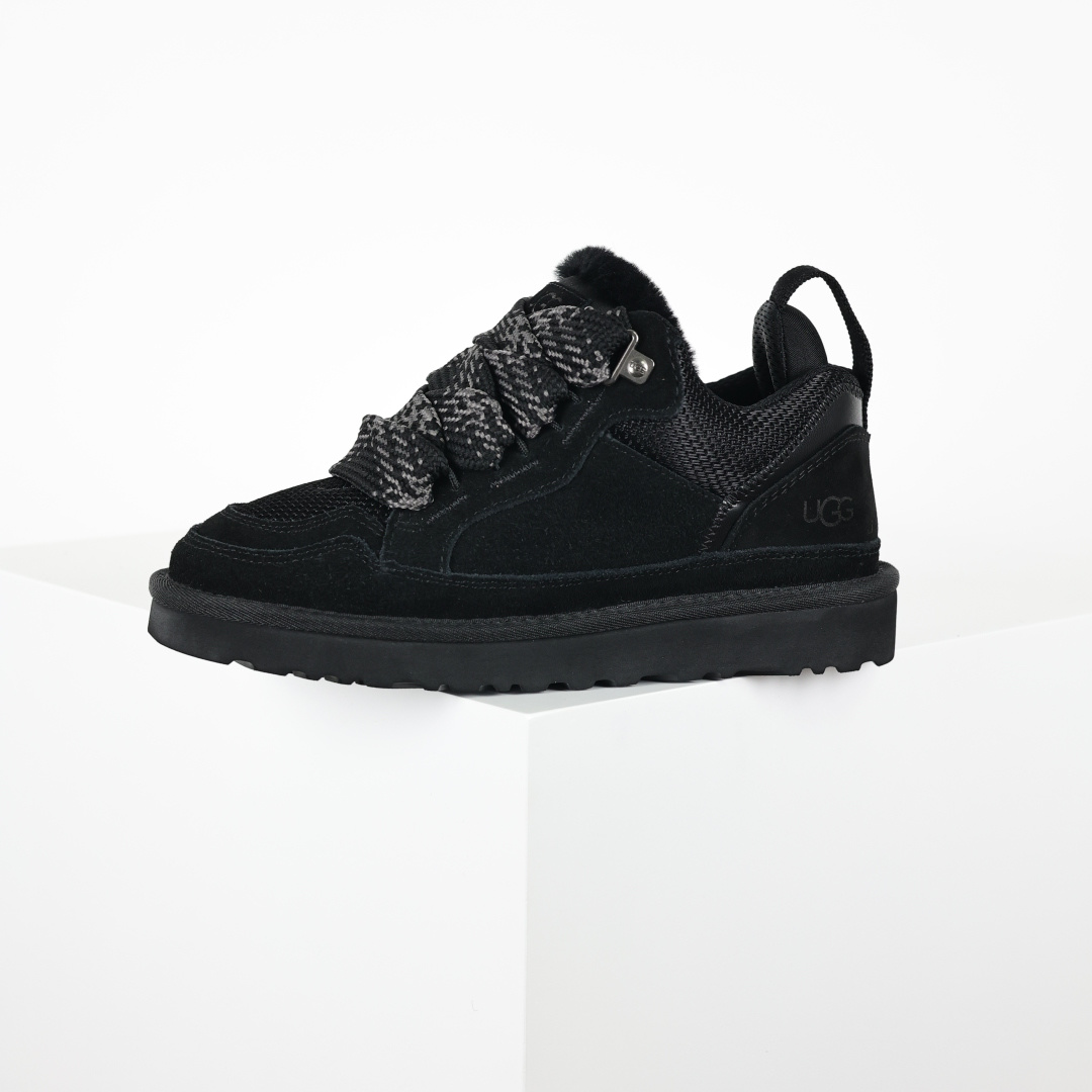 330 X1全网最齐ugg130个配色市面顶级版本 25新款UGG梅尔低帮 面包鞋黑色 雪地靴