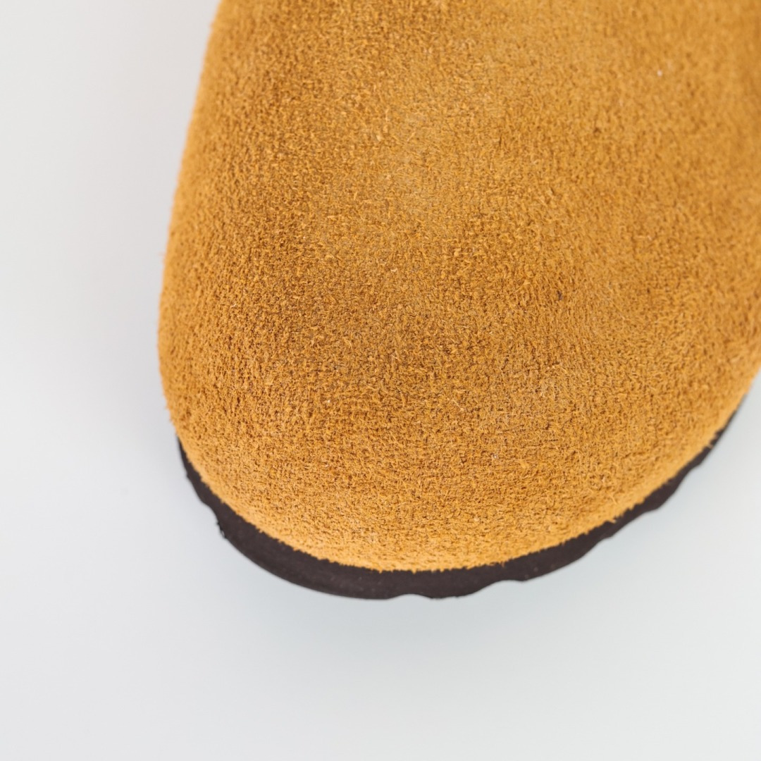 210 勃肯 懒人单鞋 博肯Birkenstock Birkenstock LondSuede Leather 伦敦系列包头平底复古软木底休闲拖鞋