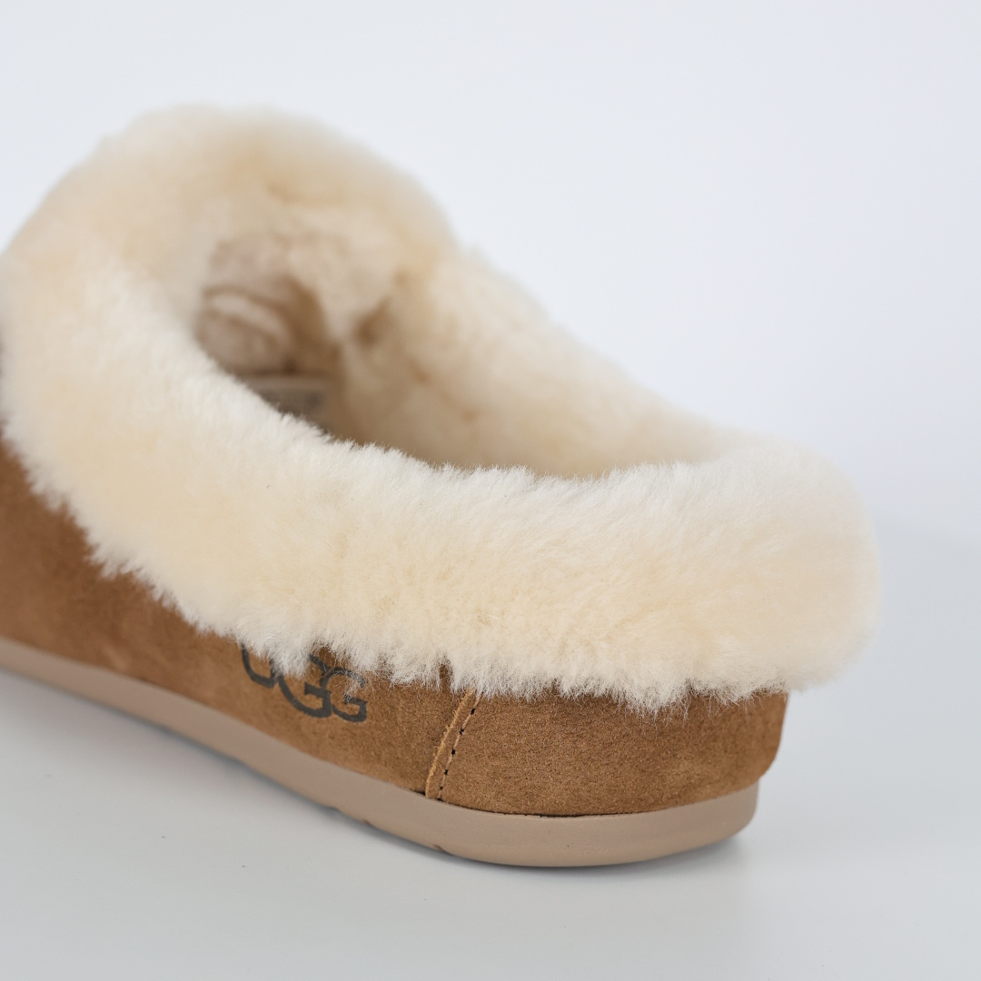 X1 全网最齐 ugg 130个配色 市面顶级版本 UGG 25款 安斯利一脚蹬懒人鞋系列 栗色