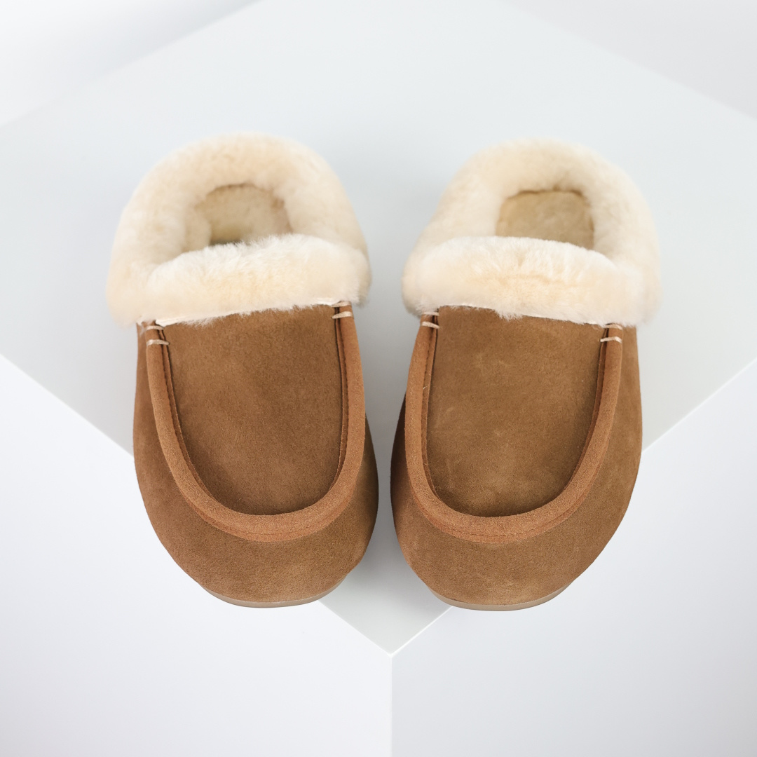 X1 全网最齐 ugg 130个配色 市面顶级版本 UGG 25款 安斯利一脚蹬懒人鞋系列 栗色