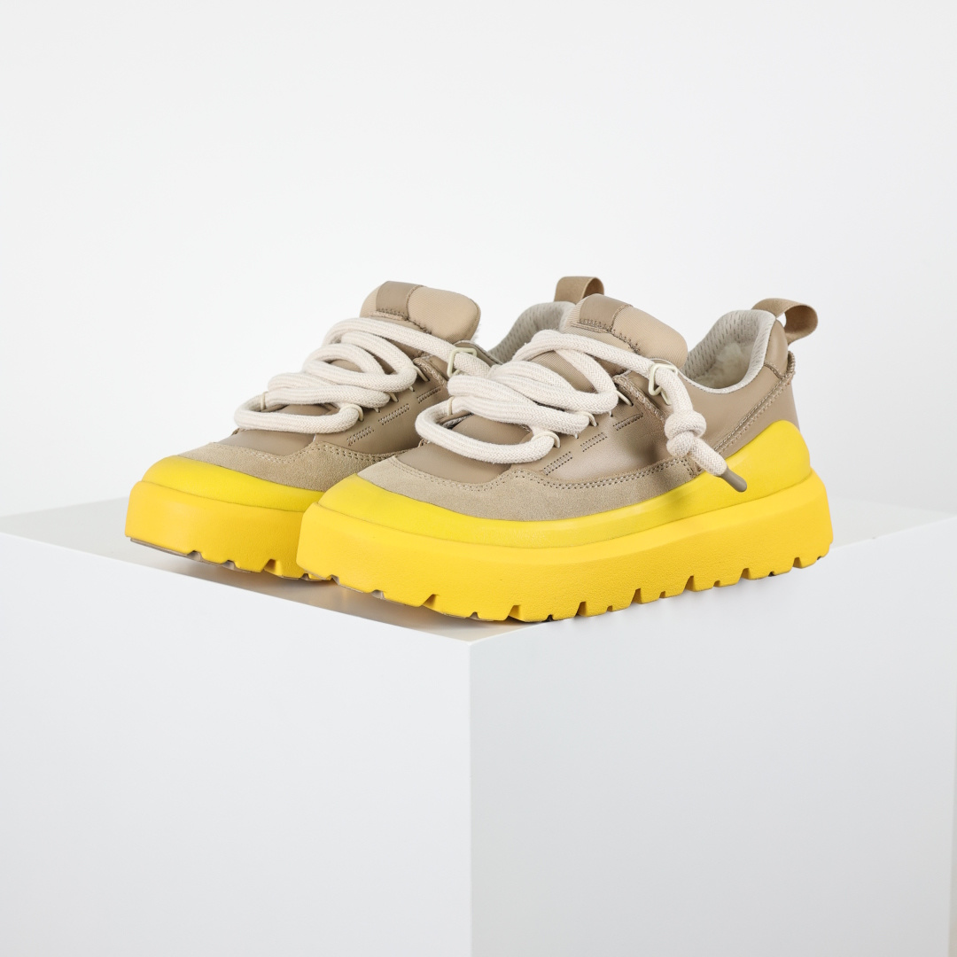 X1 全网最齐 ugg 130个配色 市面顶级版本 UGG 25款 王一博二代系列 黄色4cm厚底