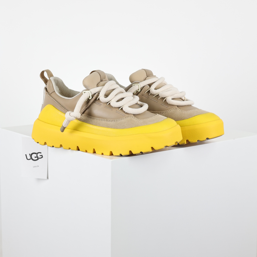 X1 全网最齐 ugg 130个配色 市面顶级版本 UGG 25款 王一博二代系列 黄色4cm厚底