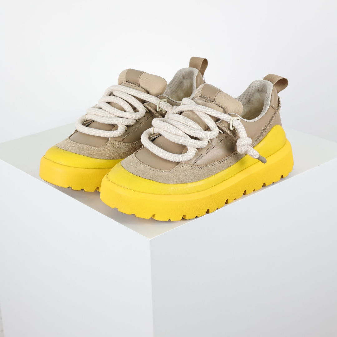 X1 全网最齐 ugg 130个配色 市面顶级版本 UGG 25款 王一博二代系列 黄色4cm厚底