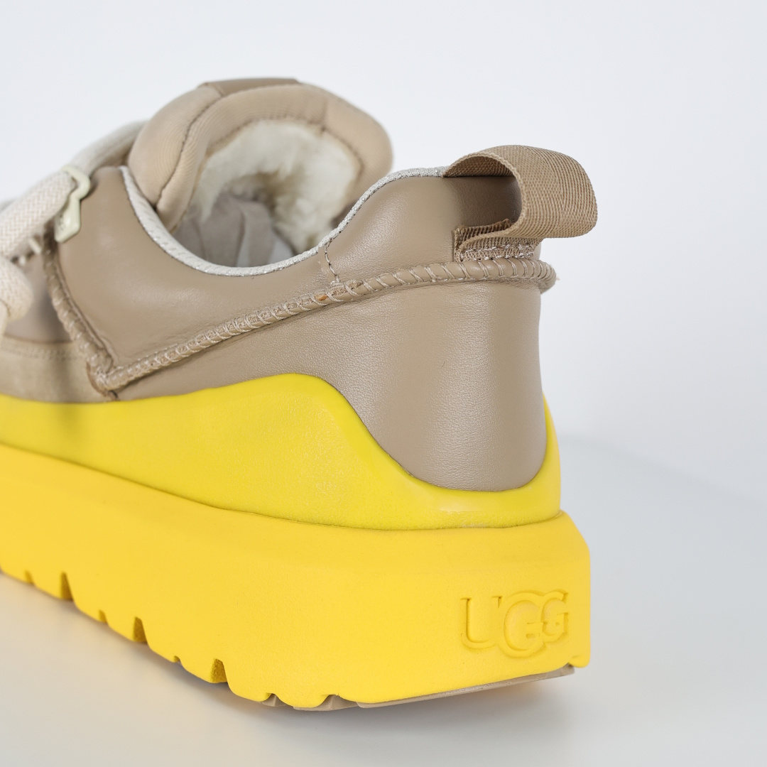 X1 全网最齐 ugg 130个配色 市面顶级版本 UGG 25款 王一博二代系列 黄色4cm厚底