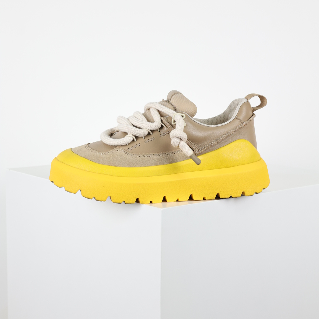 X1 全网最齐 ugg 130个配色 市面顶级版本 UGG 25款 王一博二代系列 黄色4cm厚底