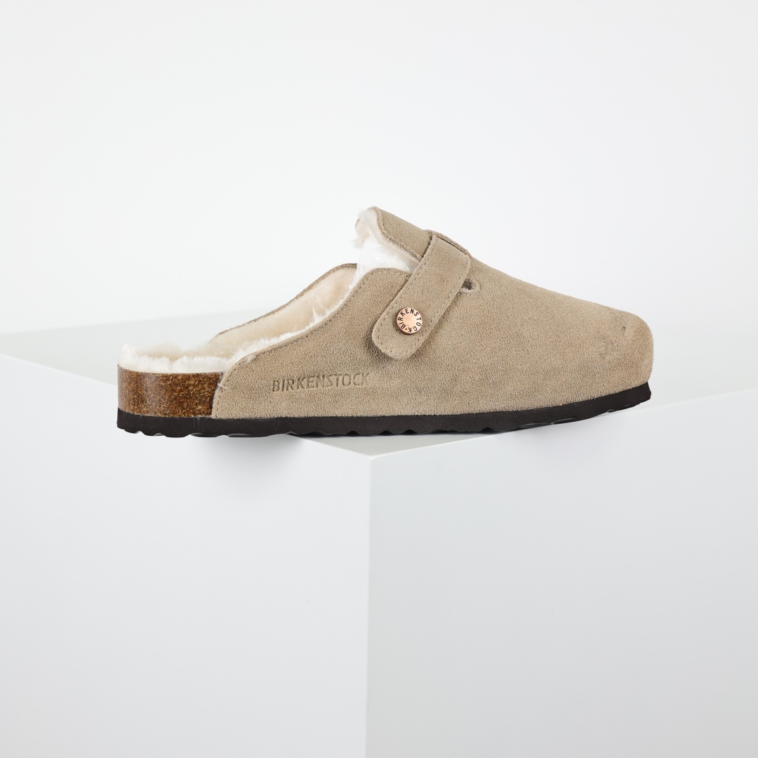 勃肯 懒人拖鞋 博肯Birkenstock Birkenstock LondSuede Leather 伦敦系列包头平底复古软木底休闲拖鞋