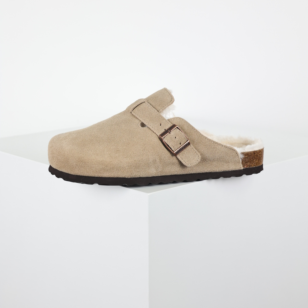 勃肯 懒人拖鞋 博肯Birkenstock Birkenstock LondSuede Leather 伦敦系列包头平底复古软木底休闲拖鞋
