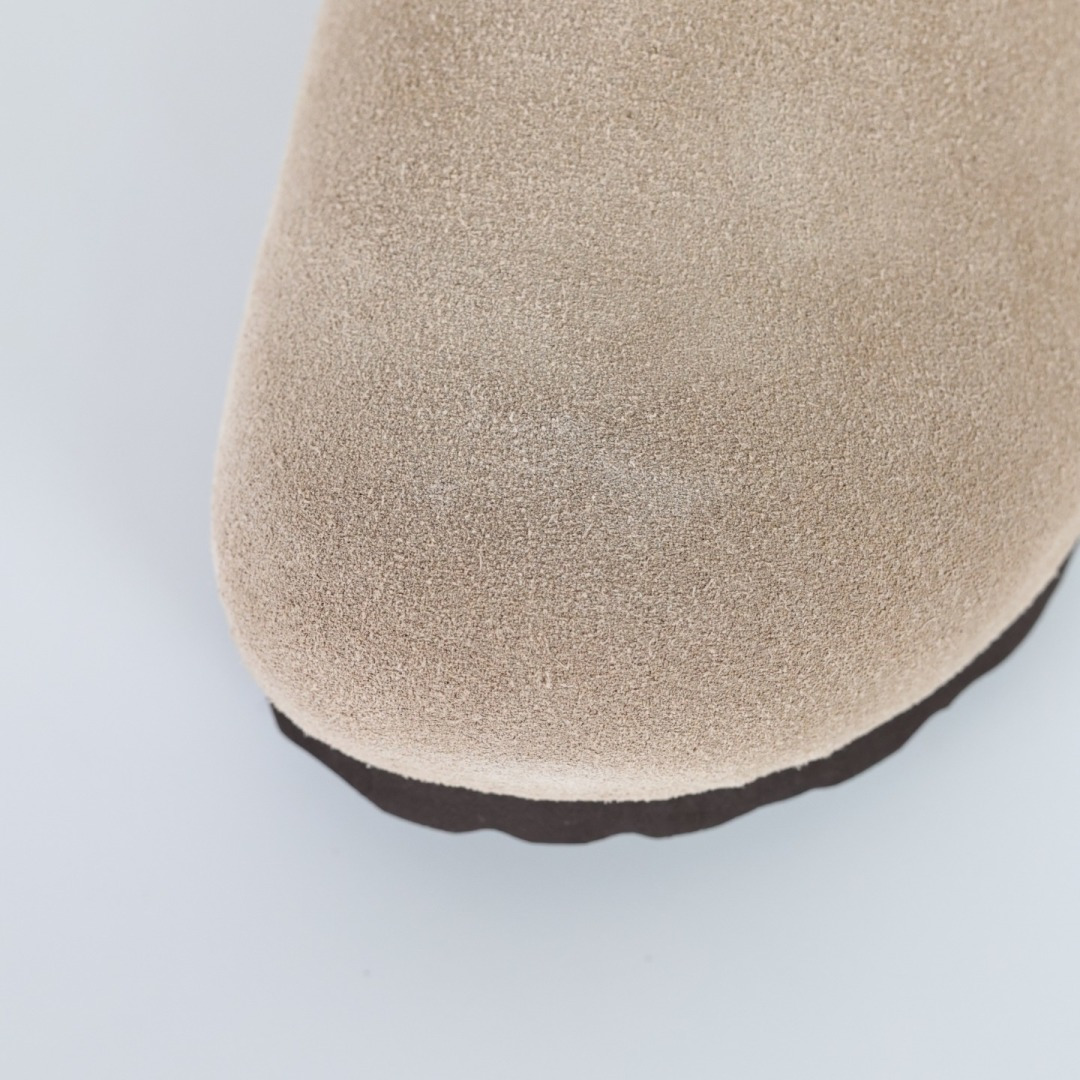 290 勃肯沙色 全包式懒人加毛单鞋 博肯Birkenstock Birkenstock London Suede Leather 伦敦系列包头平底复古软木底休闲单鞋