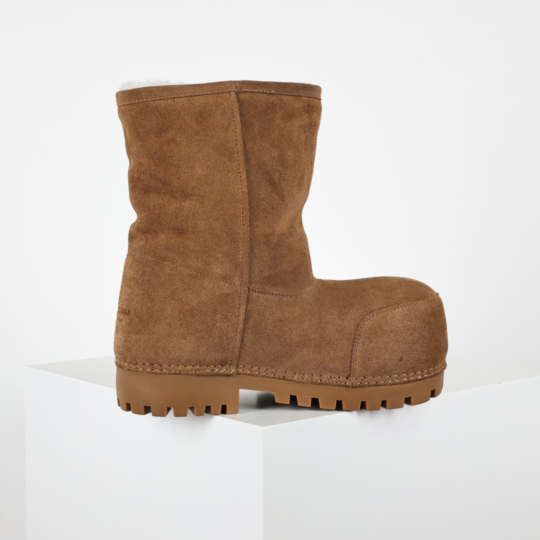 巴黎世家BLCG FW24 SKIWEARbalenciaga 滑雪鞋 内里保暖低筒雪地靴---美拉德棕色