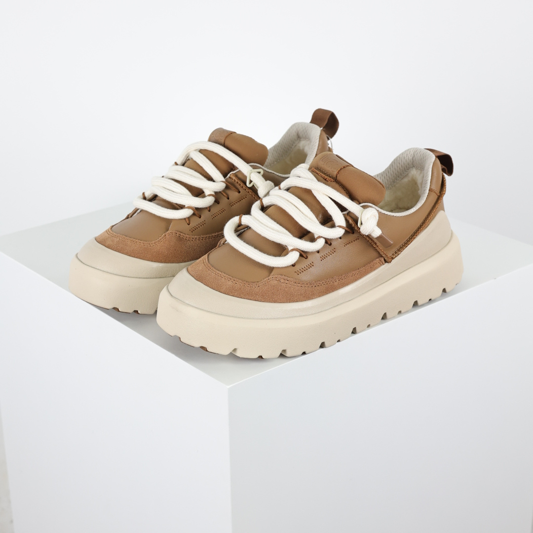 X1 全网最齐 ugg 130个配色 市面顶级版本 UGG 25款 王一博二代系列 栗色4cm厚底