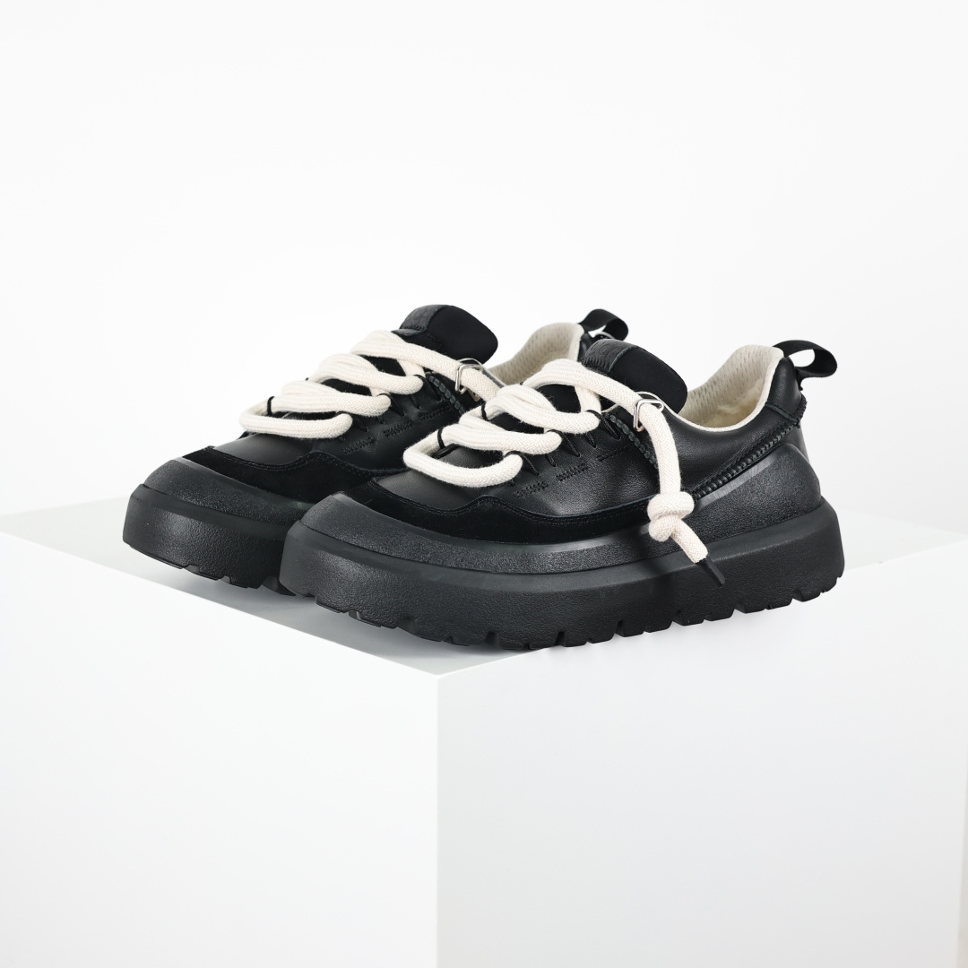 X1 全网最齐 ugg 130个配色 市面顶级版本 UGG 25款 王一博二代系列 黑色4cm厚底