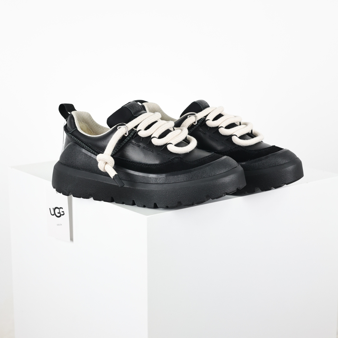 X1 全网最齐 ugg 130个配色 市面顶级版本 UGG 25款 王一博二代系列 黑色4cm厚底