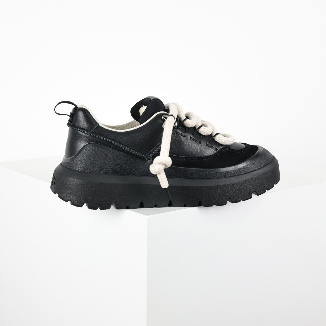 X1 全网最齐 ugg 130个配色 市面顶级版本 UGG 25款 王一博二代系列 黑色4cm厚底