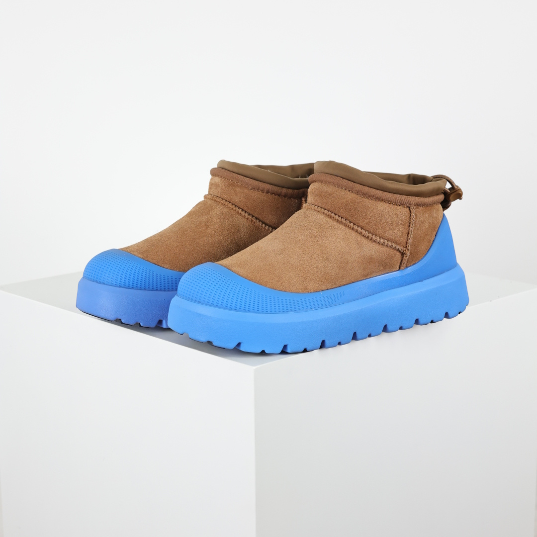 X1 全网最齐 ugg 130个配色 市面顶级版本 UGG 25款 王一博二代中筒系列 蓝色4cm厚底