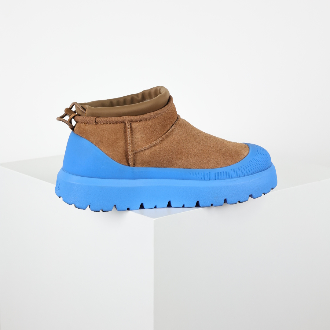 X1 全网最齐 ugg 130个配色 市面顶级版本 UGG 25款 王一博二代中筒系列 蓝色4cm厚底