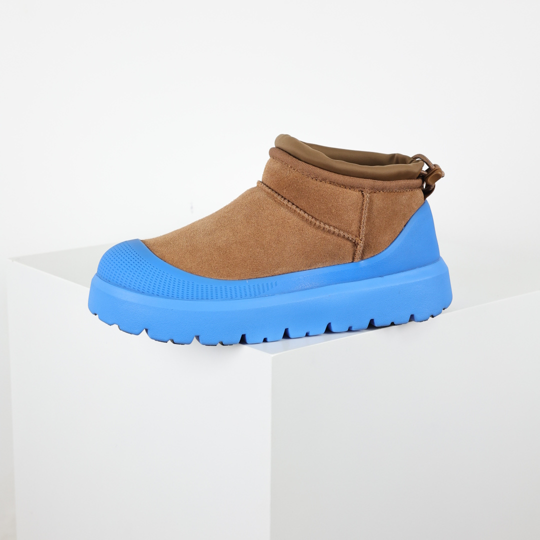 X1 全网最齐 ugg 130个配色 市面顶级版本 UGG 25款 王一博二代中筒系列 蓝色4cm厚底