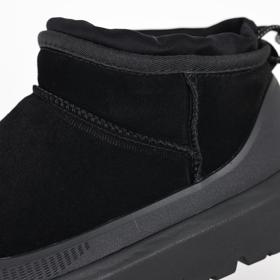 X1 全网最齐 ugg 130个配色 市面顶级版本 UGG 25款 王一博二代中筒系列 黑色4cm厚底