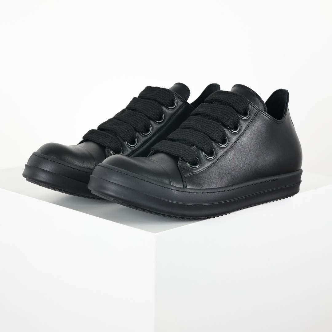 480 X1 Rick Owens Drkshdw 瑞克·欧文斯低帮皮面时尚运动板鞋 全黑-Chinese UA Cheap High Quatity Brand Clothes Bags handbags Sneakers wholesale wholesaler seller from China Factory suppliers Fashion Clothing Shoes best Quality Beautiful Price 480 X1 Rick Owens Drkshdw 瑞克·欧文斯低帮皮面时尚运动板鞋 全黑