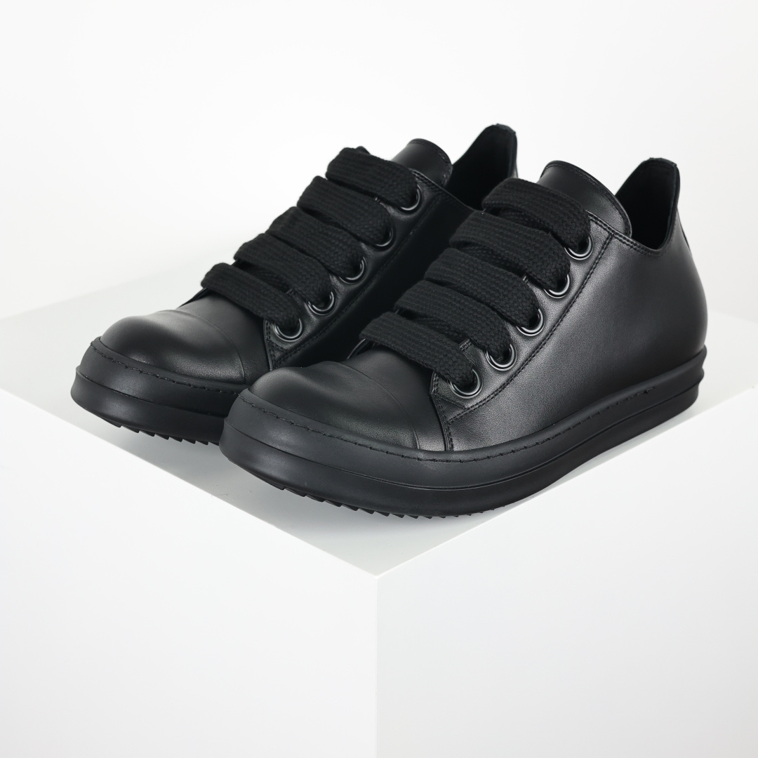 480 X1 Rick Owens Drkshdw 瑞克·欧文斯低帮皮面时尚运动板鞋 全黑-Chinese UA Cheap High Quatity Brand Clothes Bags handbags Sneakers wholesale wholesaler seller from China Factory suppliers Fashion Clothing Shoes best Quality Beautiful Price 480 X1 Rick Owens Drkshdw 瑞克·欧文斯低帮皮面时尚运动板鞋 全黑