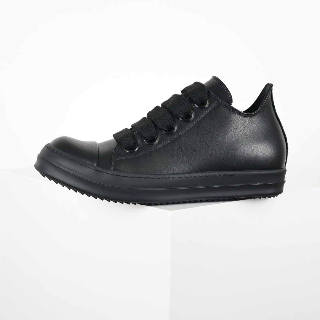 480 X1 Rick Owens Drkshdw 瑞克·欧文斯低帮皮面时尚运动板鞋 全黑-Chinese UA Cheap High Quatity Brand Clothes Bags handbags Sneakers wholesale wholesaler seller from China Factory suppliers Fashion Clothing Shoes best Quality Beautiful Price 480 X1 Rick Owens Drkshdw 瑞克·欧文斯低帮皮面时尚运动板鞋 全黑