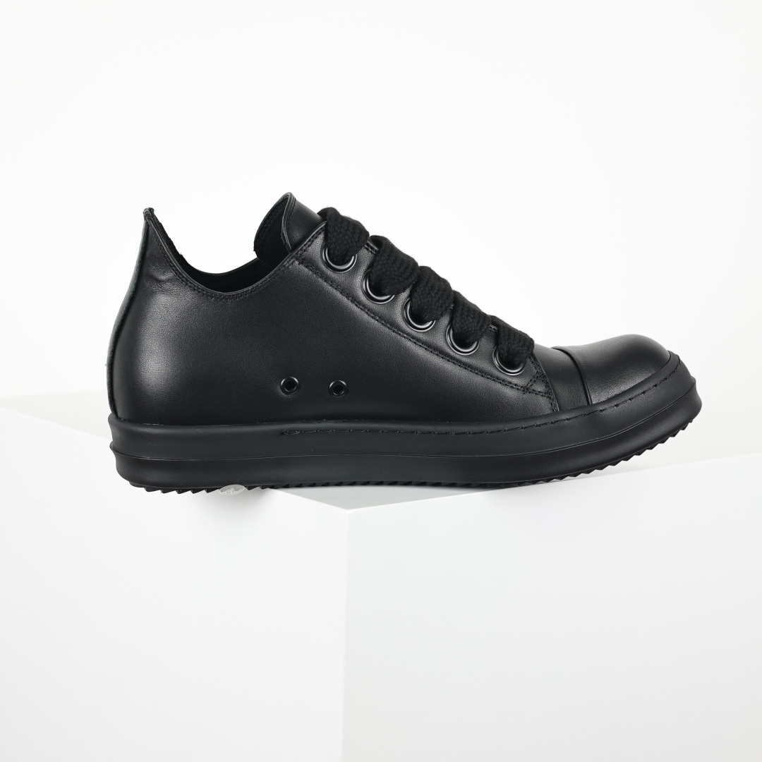 480 X1 Rick Owens Drkshdw 瑞克·欧文斯低帮皮面时尚运动板鞋 全黑-Chinese UA Cheap High Quatity Brand Clothes Bags handbags Sneakers wholesale wholesaler seller from China Factory suppliers Fashion Clothing Shoes best Quality Beautiful Price 480 X1 Rick Owens Drkshdw 瑞克·欧文斯低帮皮面时尚运动板鞋 全黑