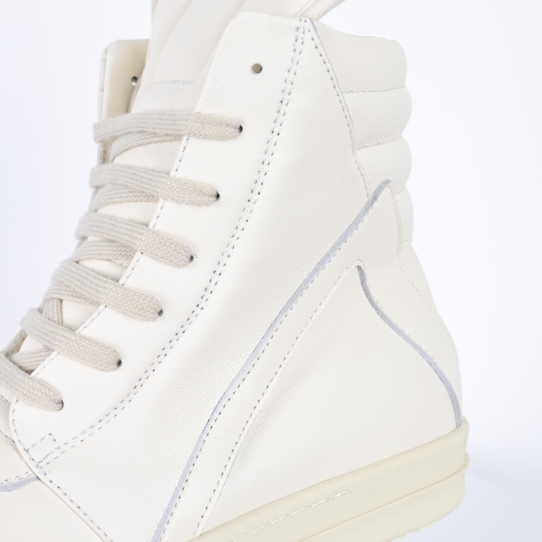 X1 RO欧文斯Rickowens 主线高帮 经典西瓜头款式“RO高帮倒三角纯白细鞋带”-Top High Quatity Cheap Sneakers Fashion Clothing Clothes Bags handbags Shoes of all Brand wholesale With The best Quality And Beautiful Price from China Factory Chinese suppliers wholesaler seller X1 RO欧文斯Rickowens 主线高帮 经典西瓜头款式“RO高帮倒三角纯白细鞋带”