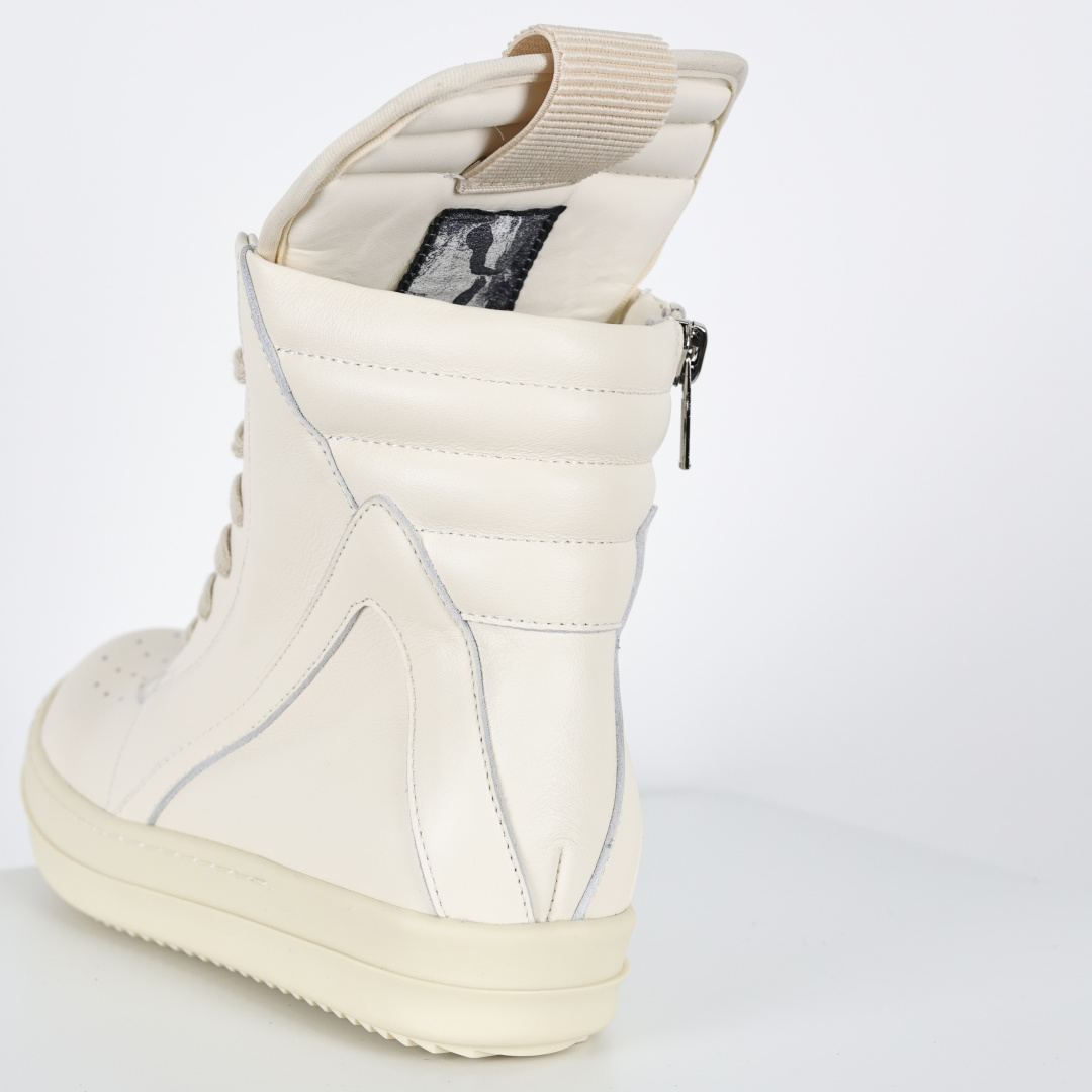 X1 RO欧文斯Rickowens 主线高帮 经典西瓜头款式“RO高帮倒三角纯白细鞋带”-Top High Quatity Cheap Sneakers Fashion Clothing Clothes Bags handbags Shoes of all Brand wholesale With The best Quality And Beautiful Price from China Factory Chinese suppliers wholesaler seller X1 RO欧文斯Rickowens 主线高帮 经典西瓜头款式“RO高帮倒三角纯白细鞋带”