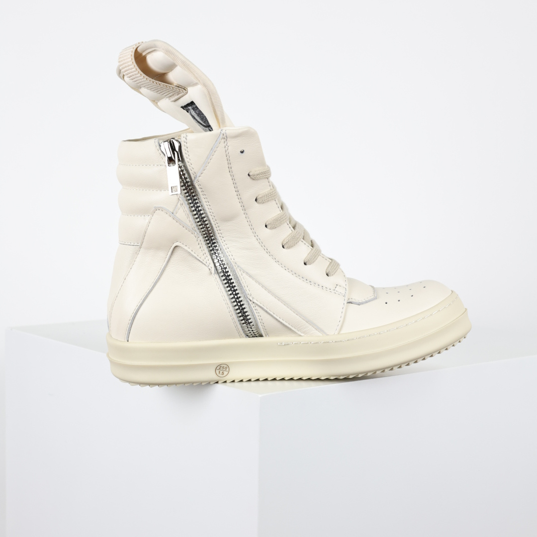 X1 RO欧文斯Rickowens 主线高帮 经典西瓜头款式“RO高帮倒三角纯白细鞋带”-Top High Quatity Cheap Sneakers Fashion Clothing Clothes Bags handbags Shoes of all Brand wholesale With The best Quality And Beautiful Price from China Factory Chinese suppliers wholesaler seller X1 RO欧文斯Rickowens 主线高帮 经典西瓜头款式“RO高帮倒三角纯白细鞋带”