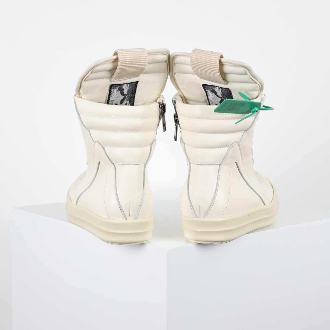 X1 RO欧文斯Rickowens 主线高帮 经典西瓜头款式“RO高帮倒三角纯白细鞋带”-Top High Quatity Cheap Sneakers Fashion Clothing Clothes Bags handbags Shoes of all Brand wholesale With The best Quality And Beautiful Price from China Factory Chinese suppliers wholesaler seller X1 RO欧文斯Rickowens 主线高帮 经典西瓜头款式“RO高帮倒三角纯白细鞋带”