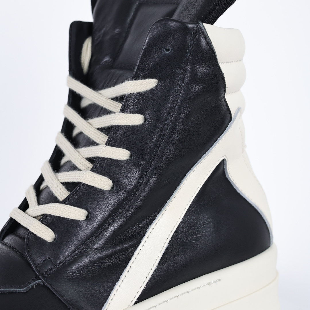 X1 RO欧文斯Rickowens 主线高帮 经典西瓜头款式“RO高帮倒三角厚底” 水染粒面小牛皮材质-Top High Quatity Cheap Sneakers Fashion Clothing Clothes Bags handbags Shoes of all Brand wholesale With The best Quality And Beautiful Price from China Factory Chinese suppliers wholesaler seller X1 RO欧文斯Rickowens 主线高帮 经典西瓜头款式“RO高帮倒三角厚底” 水染粒面小牛皮材质