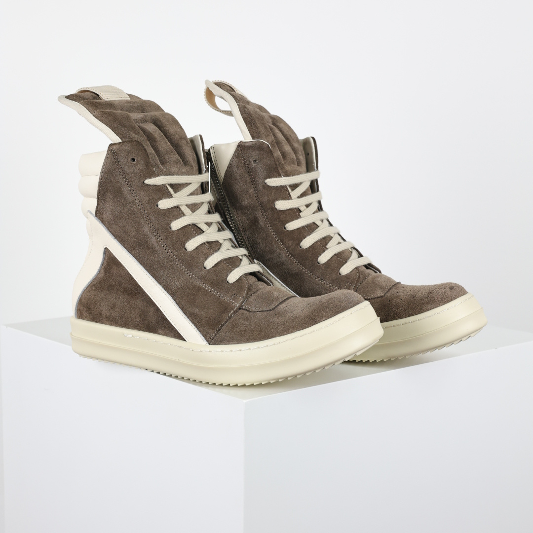 X1 RO欧文斯Rickowens 主线高帮 经典西瓜头款式“RO高帮倒三角摩卡”