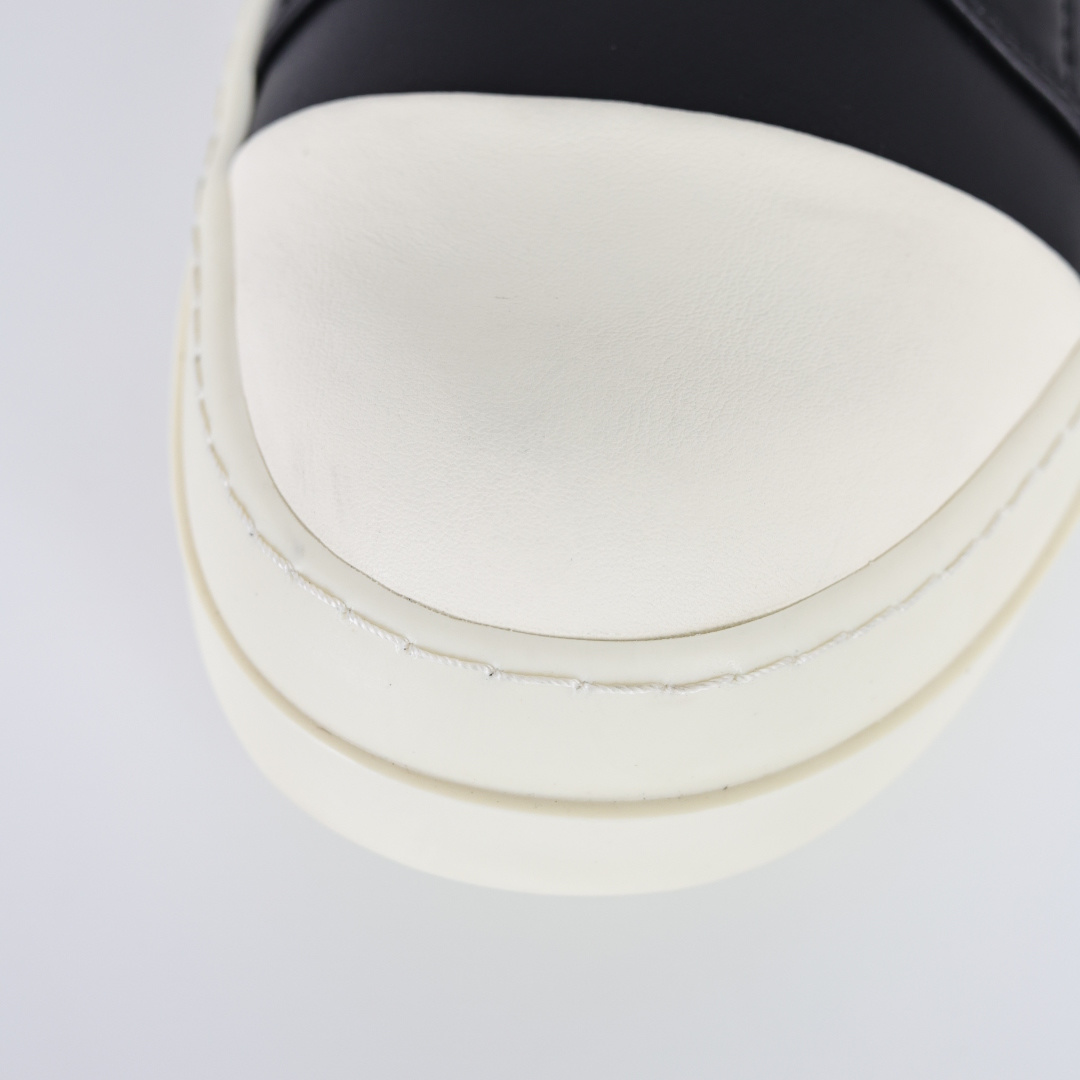 RO欧文斯Rickowens 主线高帮 经典西瓜头款式“RO西瓜头高帮黑皮细带”-Top High Quatity Cheap Sneakers Fashion Clothing Clothes Bags handbags Shoes of all Brand wholesale With The best Quality And Beautiful Price from China Factory Chinese suppliers wholesaler seller RO欧文斯Rickowens 主线高帮 经典西瓜头款式“RO西瓜头高帮黑皮细带”