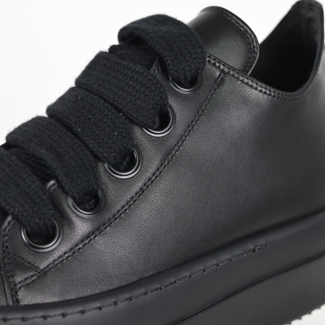 X1 Rick Owens Drkshdw 瑞克·欧文斯低帮皮面时尚运动板鞋 黑色厚底-Top High Quatity Cheap Sneakers Fashion Clothing Clothes Bags handbags Shoes of all Brand wholesale With The best Quality And Beautiful Price from China Factory Chinese suppliers wholesaler seller X1 Rick Owens Drkshdw 瑞克·欧文斯低帮皮面时尚运动板鞋 黑色厚底