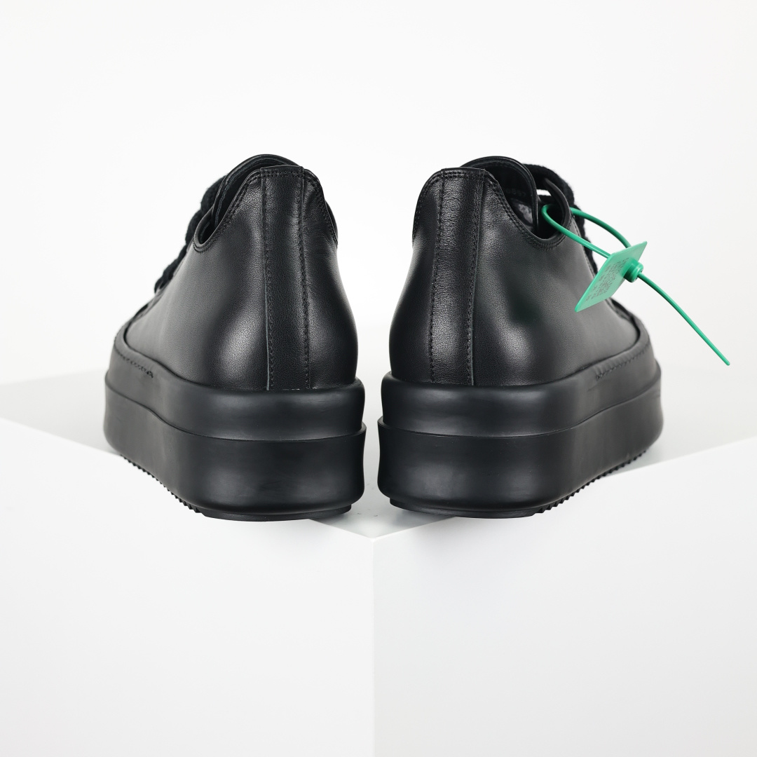 X1 Rick Owens Drkshdw 瑞克·欧文斯低帮皮面时尚运动板鞋 黑色厚底-Top High Quatity Cheap Sneakers Fashion Clothing Clothes Bags handbags Shoes of all Brand wholesale With The best Quality And Beautiful Price from China Factory Chinese suppliers wholesaler seller X1 Rick Owens Drkshdw 瑞克·欧文斯低帮皮面时尚运动板鞋 黑色厚底