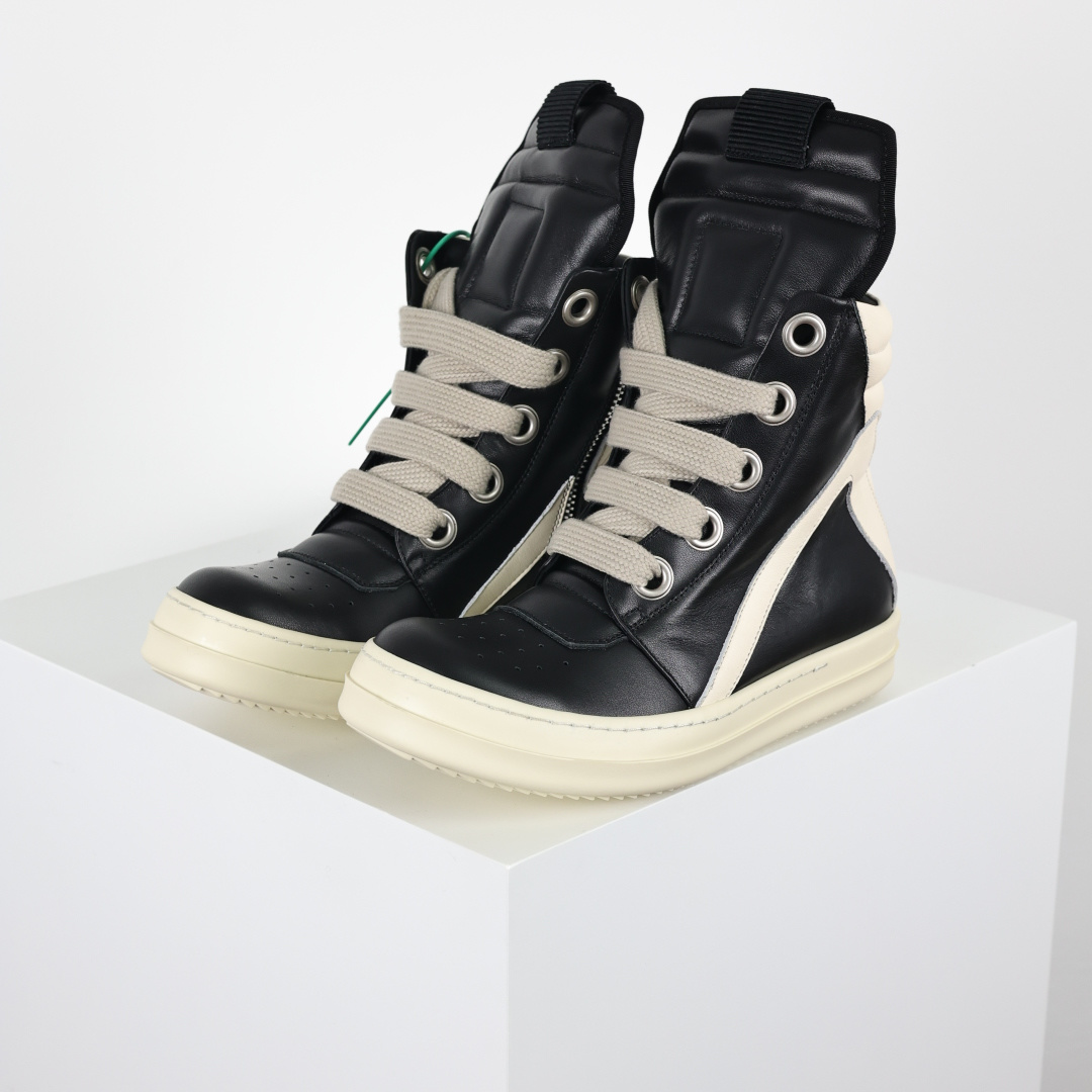 500 X1 RO欧文斯Rickowens 主线高帮 经典西瓜头款式“RO高帮倒三角黑白粗鞋带”-Chinese UA Cheap High Quatity Brand Clothes Bags handbags Sneakers wholesale wholesaler seller from China Factory suppliers Fashion Clothing Shoes best Quality Beautiful Price 500 X1 RO欧文斯Rickowens 主线高帮 经典西瓜头款式“RO高帮倒三角黑白粗鞋带”