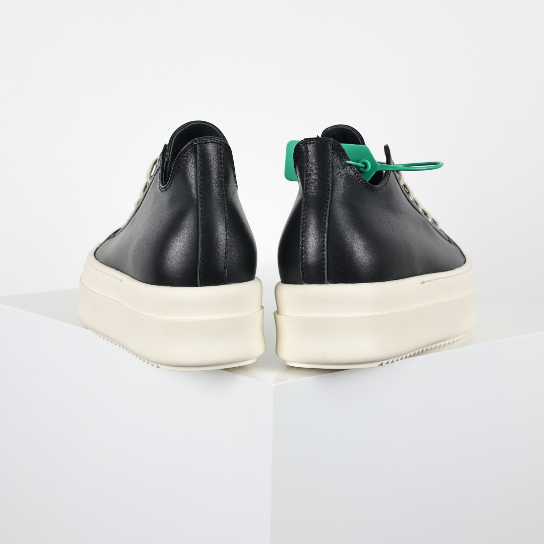 480 X1 Rick Owens Drkshdw 瑞克·欧文斯低帮皮面时尚运动板鞋 黑白厚底-Chinese UA Cheap High Quatity Brand Clothes Bags handbags Sneakers wholesale wholesaler seller from China Factory suppliers Fashion Clothing Shoes best Quality Beautiful Price 480 X1 Rick Owens Drkshdw 瑞克·欧文斯低帮皮面时尚运动板鞋 黑白厚底