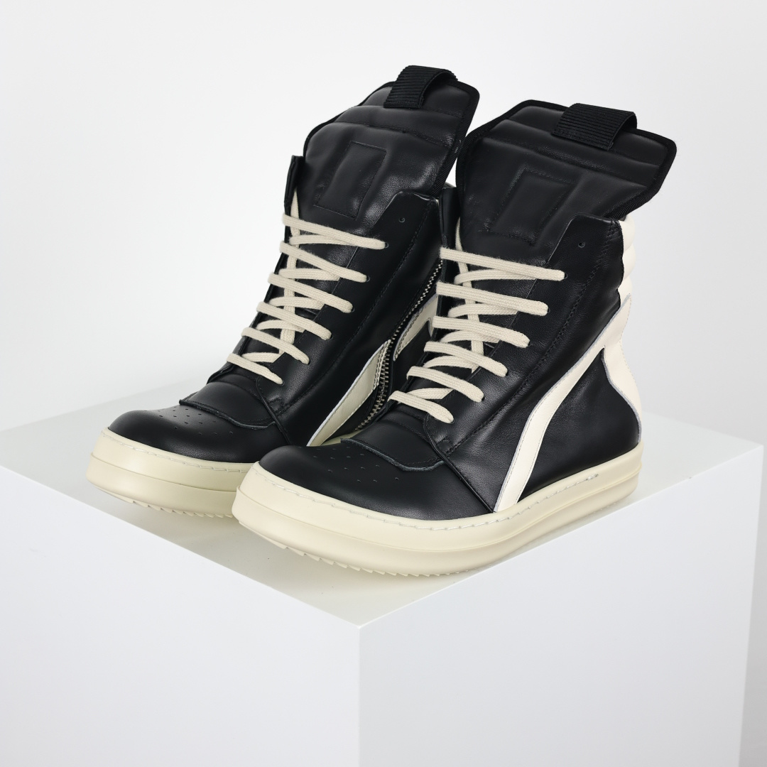 X1 RO欧文斯Rickowens 主线高帮 经典西瓜头款式“RO高帮倒三角黑白”-Top High Quatity Cheap Sneakers Fashion Clothing Clothes Bags handbags Shoes of all Brand wholesale With The best Quality And Beautiful Price from China Factory Chinese suppliers wholesaler seller X1 RO欧文斯Rickowens 主线高帮 经典西瓜头款式“RO高帮倒三角黑白”