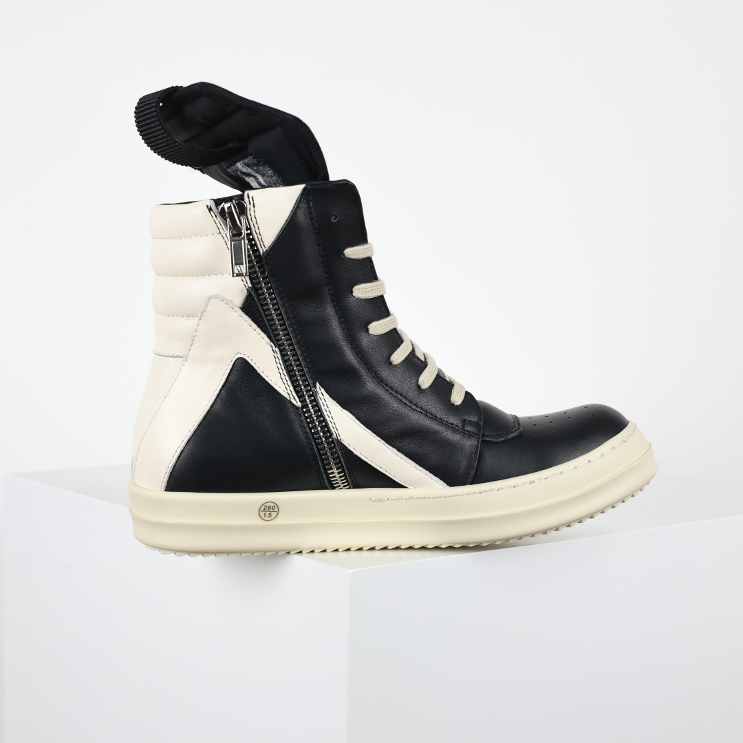 X1 RO欧文斯Rickowens 主线高帮 经典西瓜头款式“RO高帮倒三角黑白”-Top High Quatity Cheap Sneakers Fashion Clothing Clothes Bags handbags Shoes of all Brand wholesale With The best Quality And Beautiful Price from China Factory Chinese suppliers wholesaler seller X1 RO欧文斯Rickowens 主线高帮 经典西瓜头款式“RO高帮倒三角黑白”
