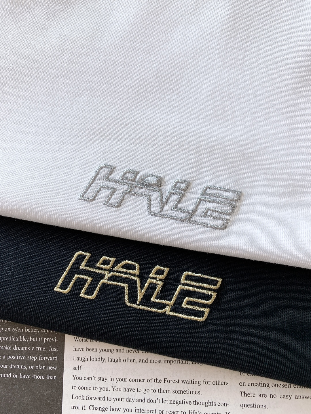 Hale Boss 2025FW秋冬新品 刺绣打底短袖。黑白两色+oversize版型，不挑身材还能藏肉