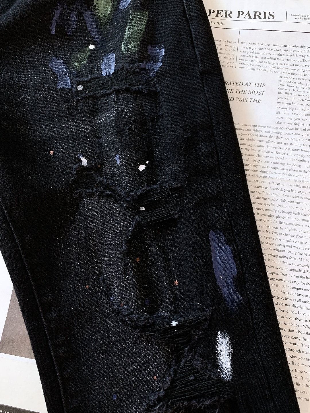 DSQUARED2 D二次方 2025FW秋冬新品 破洞泼墨工艺休闲牛仔裤👖，独爱这一条，弹力加倍的牛仔